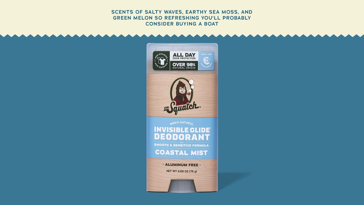 COASTAL MIST INVISIBLE GLIDE DEODORANT - US 3634