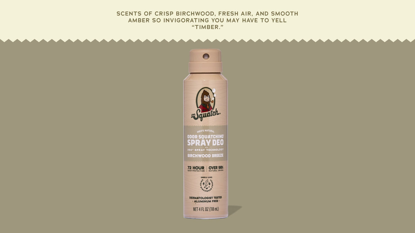 BIRCHWOOD BREEZE SPRAY DEODORANT - US 6582