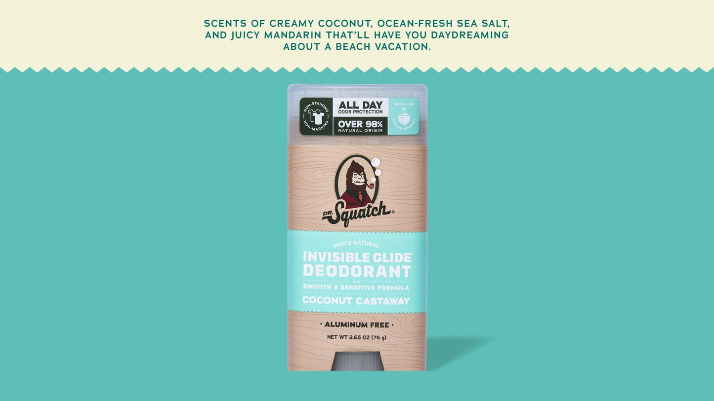 COCONUT CASTAWAY INVISIBLE GLIDE DEODORANT - US 1618