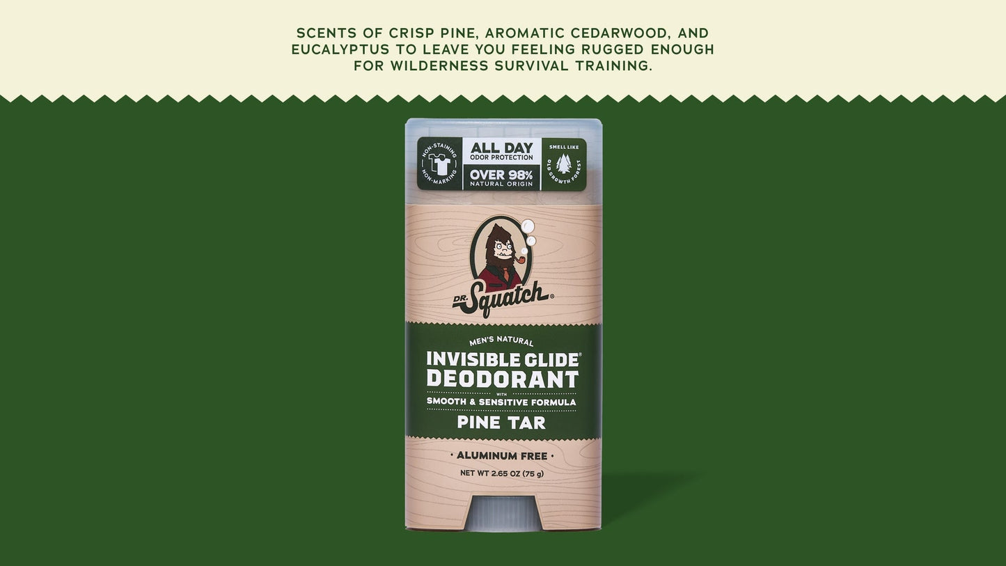 PINE TAR INVISIBLE GLIDE DEODORANT - US 9478