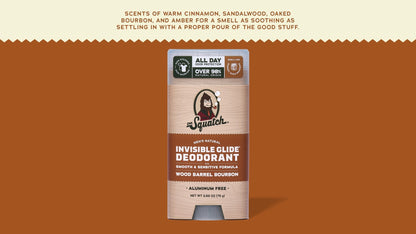 WOOD BARREL BOURBON INVISIBLE GLIDE DEODORANT - US 4722